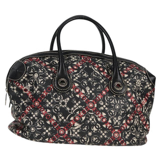 Chanel Optic Coco Bowler Bag Printed Coated Canvas with Caviar