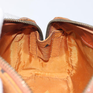 MCM Visetos Handbag Canvas and Leather