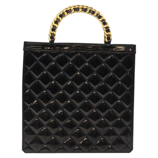 Chanel Vintage Chain Handle Tote Patent leather