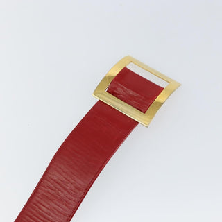 Chanel Square Buckle Belt Leather