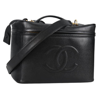 Chanel Vintage Timeless Vanity Case Caviar