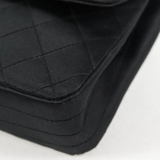 Chanel Vintage CC Chain Flap Bag Quilted Satin