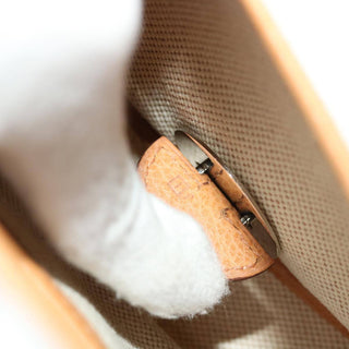 Hermes Colorado Handbag Leather and Toile