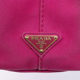Prada Canapa Open Tote Canvas