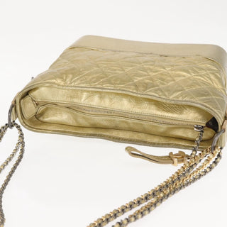 Chanel Gabrielle Hobo Quilted Metallic Aged Calfskin