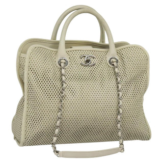 Chanel Deauville Tote Perforated leather