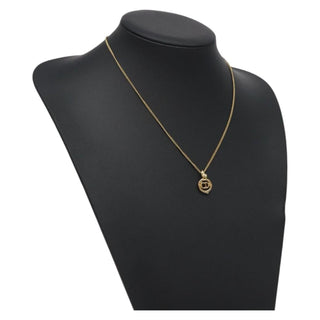 Christian Dior CD Pendant Necklace Gold-plated