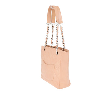 Chanel Petite Shopping Tote Quilted Calfskin