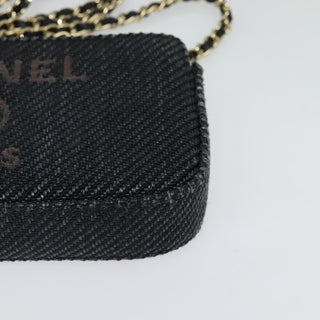 Chanel Deauville Chain wallet Raffia