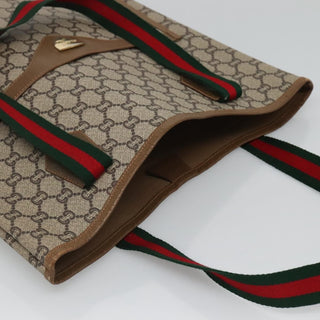 Gucci Vintage Web Strap Tote GG Coated Canvas