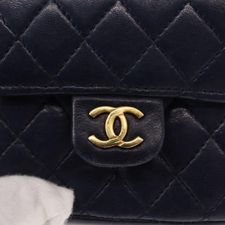 Chanel Square Classic Single Flap Top Handle Bag Quilted Lambskin