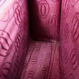 cartier Must de cartier 2C logo Hand Bag Leather