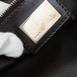 Fendi Vintage FF Handle Tote Zucca Canvas