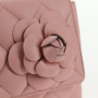 Chanel Vintage Camellia Flap Bag Quilted Lambskin