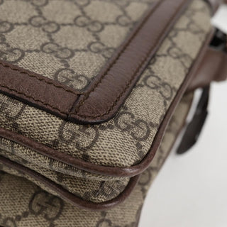 Gucci Ophidia Zip Shoulder Bag GG Coated Canvas