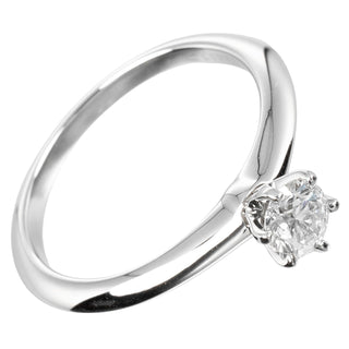 Tiffany & Co. Novo Solitaire Ring Platinum with Diamonds and Cushion Cut I/VS2 Diamond