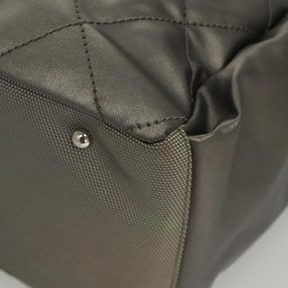 Chanel Biarritz Hobo Quilted Coated Canvas