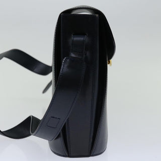 Celine Vintage Circle Logo Crossbody Bag Leather