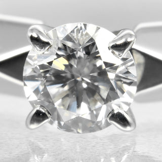 Boucheron Solitaire à facette Platinum