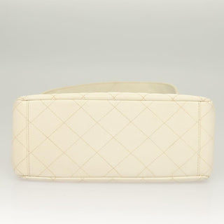 Chanel Vintage CC Shoulder Bag Quilted Caviar