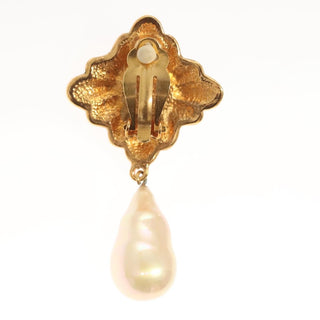 Chanel Vintage CC Earrings Metal