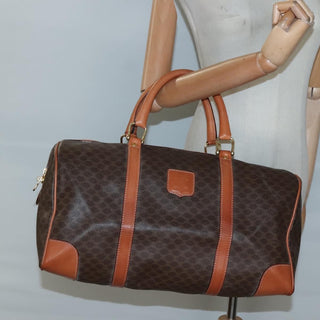 Celine Vintage Duffle Bag Macadam Coated Canvas