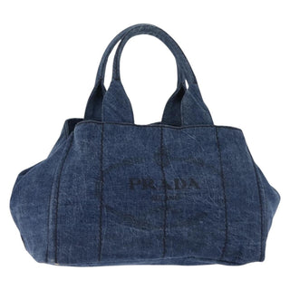 Prada Canapa Convertible Tote Denim