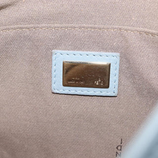 Fendi Logo Flap Shoulder Bag Canvas