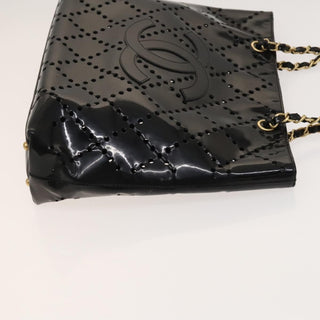 Chanel CC Chain Tote Perforated Patent