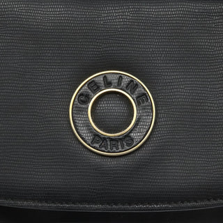 Celine Vintage Circle Logo Crossbody Bag Leather