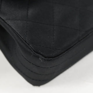 Chanel Vintage CC Chain Flap Bag Quilted Satin