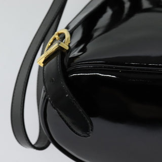 Salvatore Ferragamo Gancini Flap Drawstring Backpack Patent leather