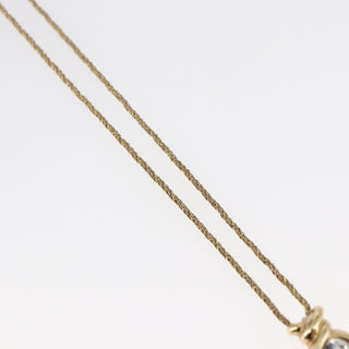 Christian Dior CD Pendant Necklace Metal