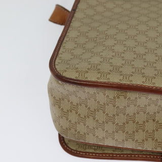 Celine Vintage Macadam Shoulder Bag Canvas and Leather