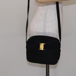 Salvatore Ferragamo Vala Shoulder Bag Suede