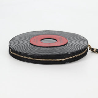 Chanel Record Wristlet Stitched Patent