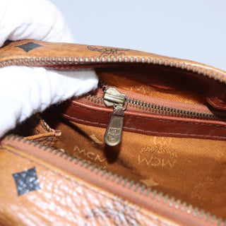 MCM Visetos Handbag Canvas and Leather