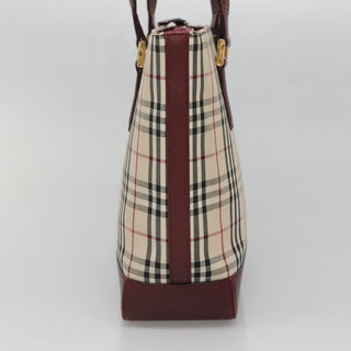 Burberry Nova Check Tote Canvas and Leather