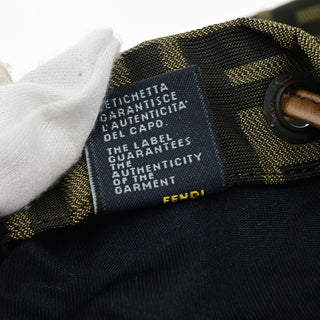 Fendi Vintage Double Pocket Backpack Zucca Canvas