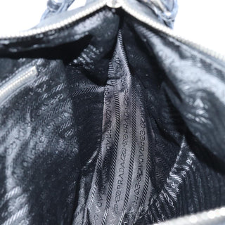 Prada Zip Hobo Tessuto with Leather