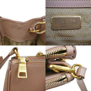 Prada Galleria Double Zip Tote Leather