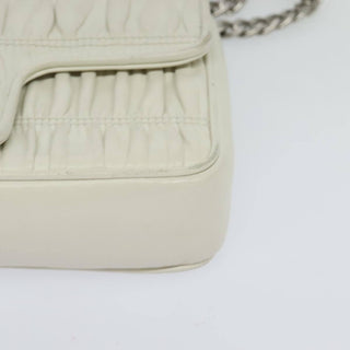 Prada Chain Flap Shoulder Bag Nappa Gaufre