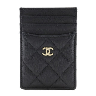 Chanel CC Card Case Quilted Caviar