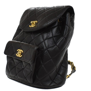 Chanel Vintage CC Pocket Backpack Quilted Lambskin