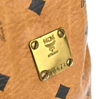 MCM Drawstring Shoulder Bag Leather