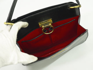 Celine Gancini Handbag Leather