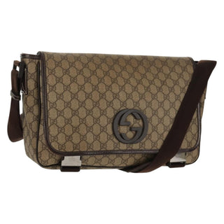 Gucci Interlocking G Messenger Bag GG Coated Canvas