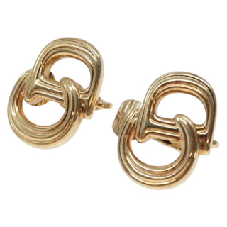 Christian Dior Vintage CD Clip-On Earrings Metal