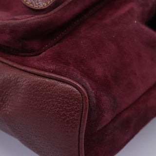 Gucci Vintage Bamboo Backpack Suede