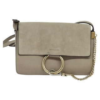 Chloe Faye Shoulder Bag Leather and Suede
